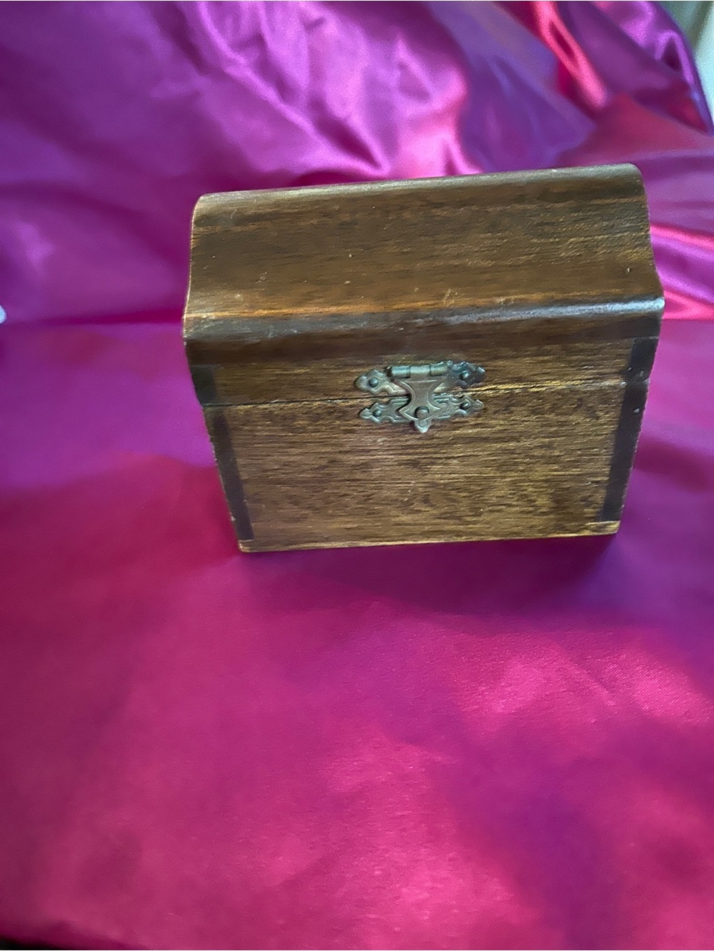 Vintage Small Treasure Chest Trinket Box